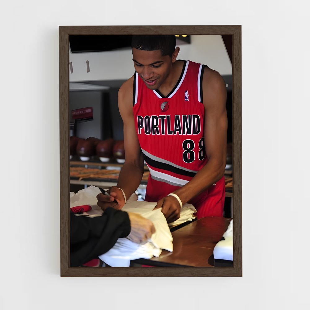Poster Signature Étoile – affiche Basketball (vue 5)